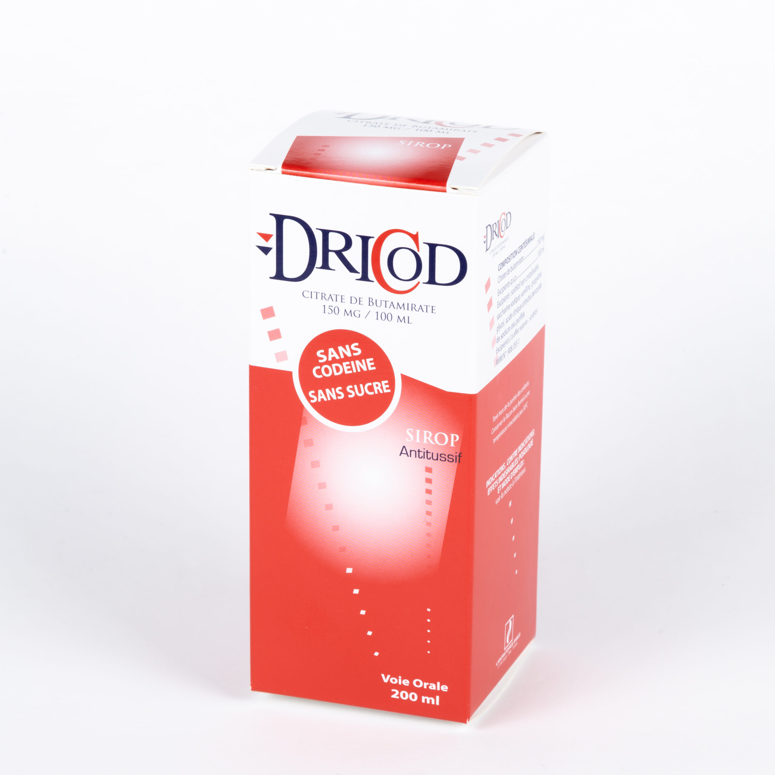 DRICOD 0,15% – SIROP 200 ML