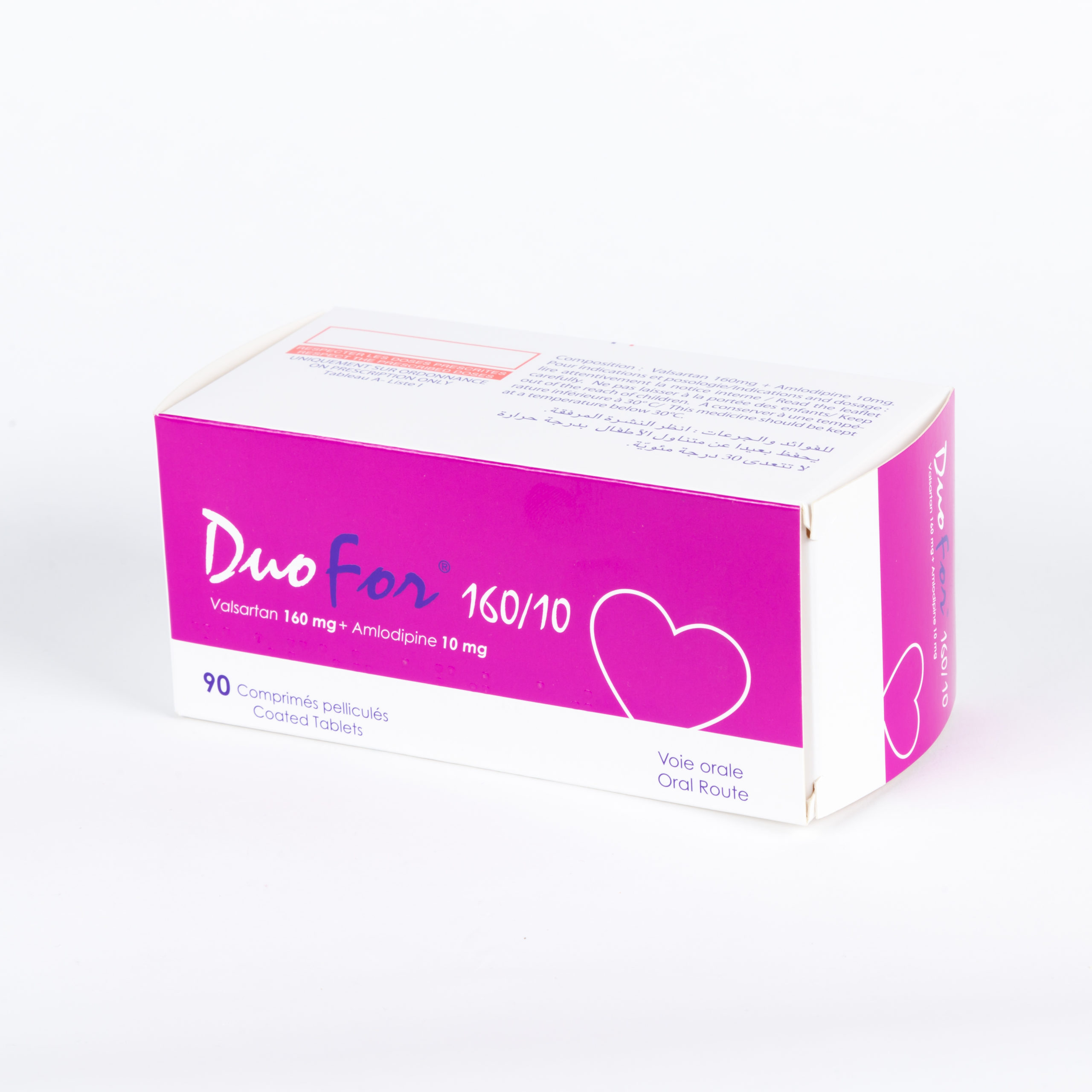 DUOFOR 160/10 MG BOITE DE 90