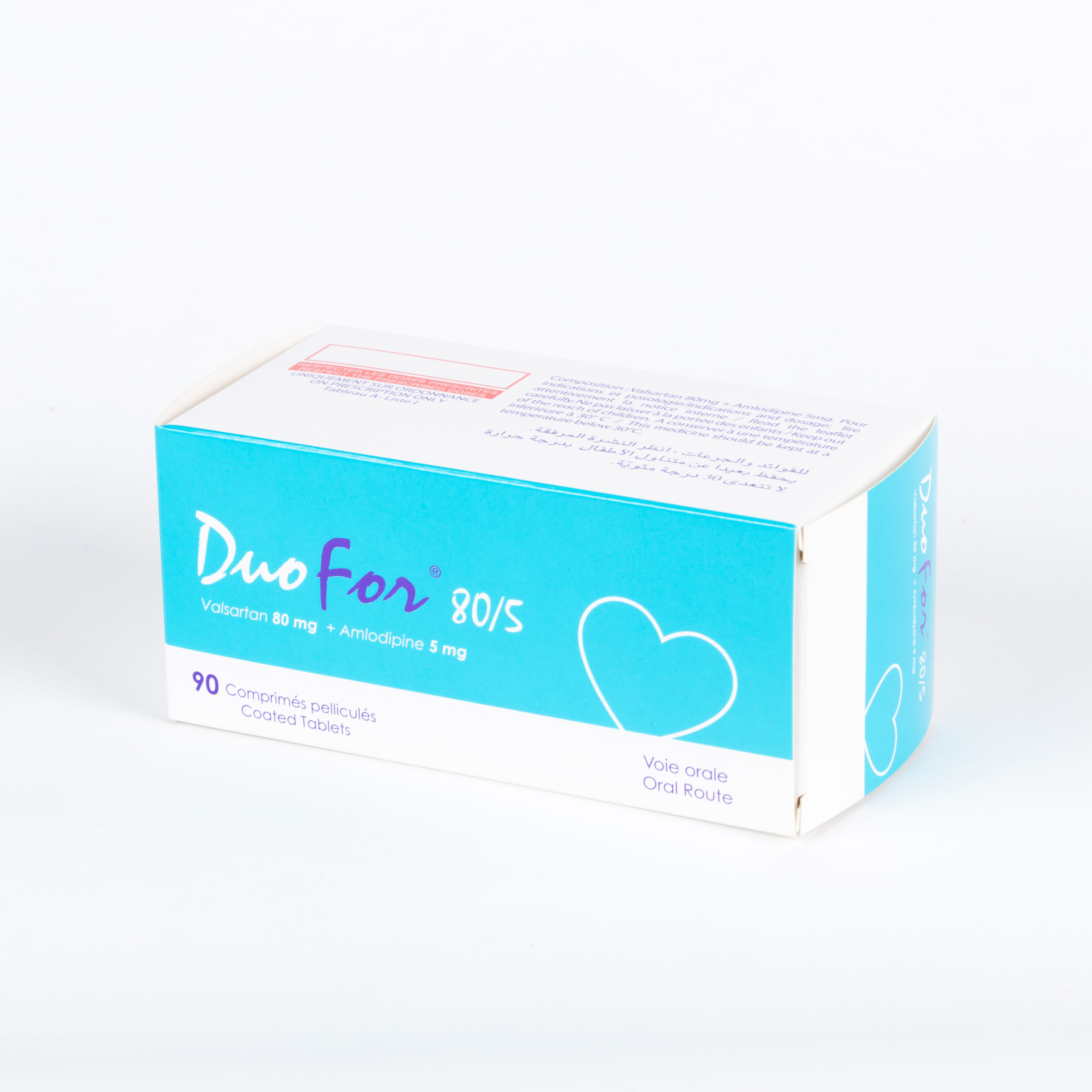 DUOFOR 80/5 MG BOITE DE 90