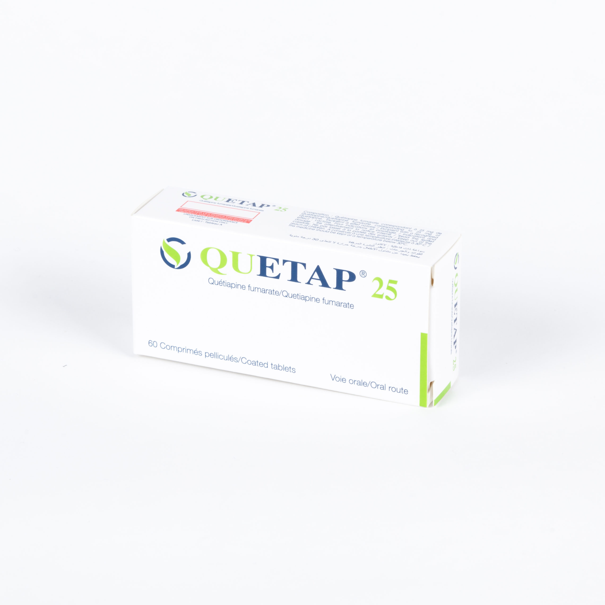 QUETAP 25 MG BOITE DE 60