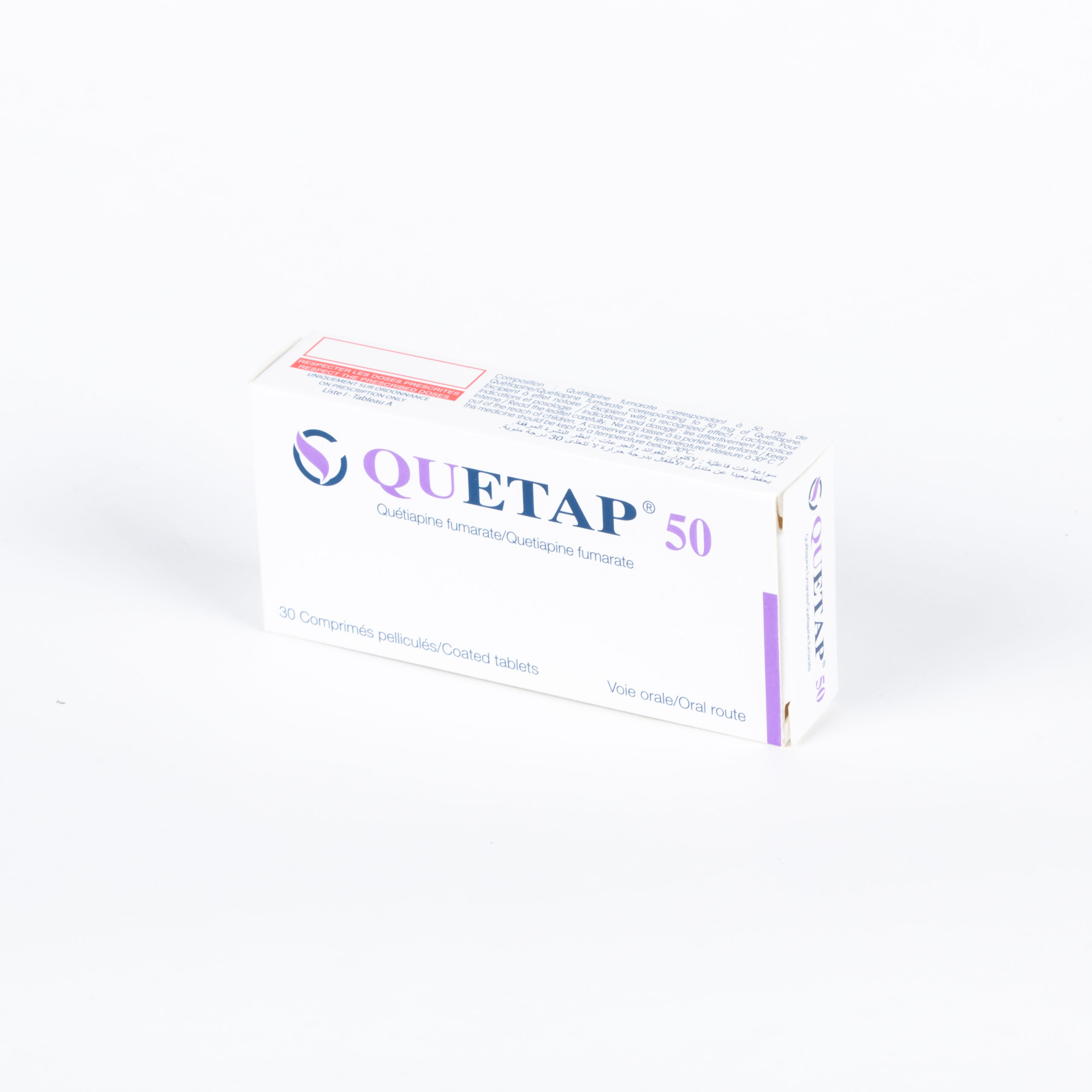 QUETAP 50MG BOITE DE 30