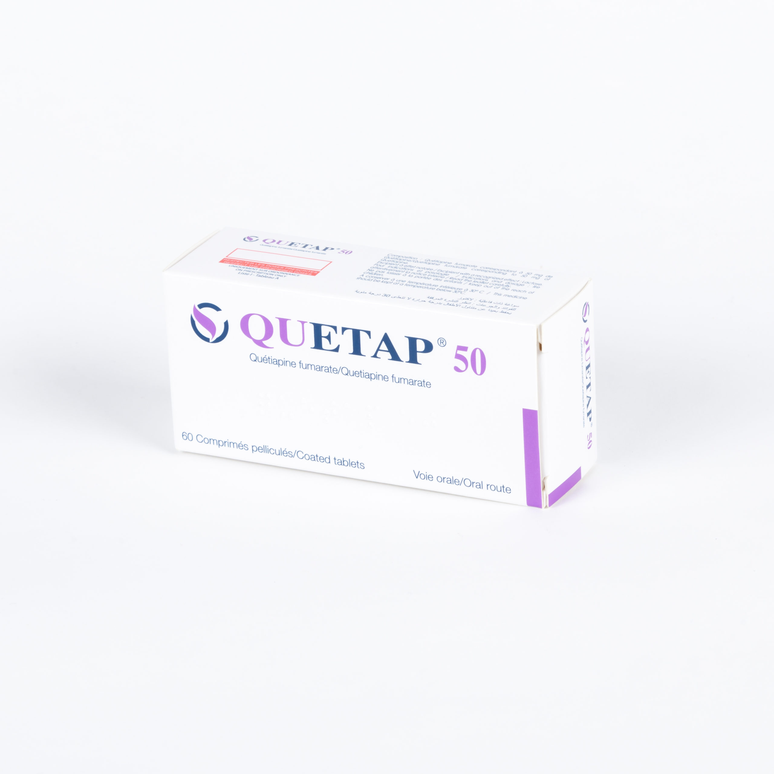 QUETAP 50 MG BOITE DE 60