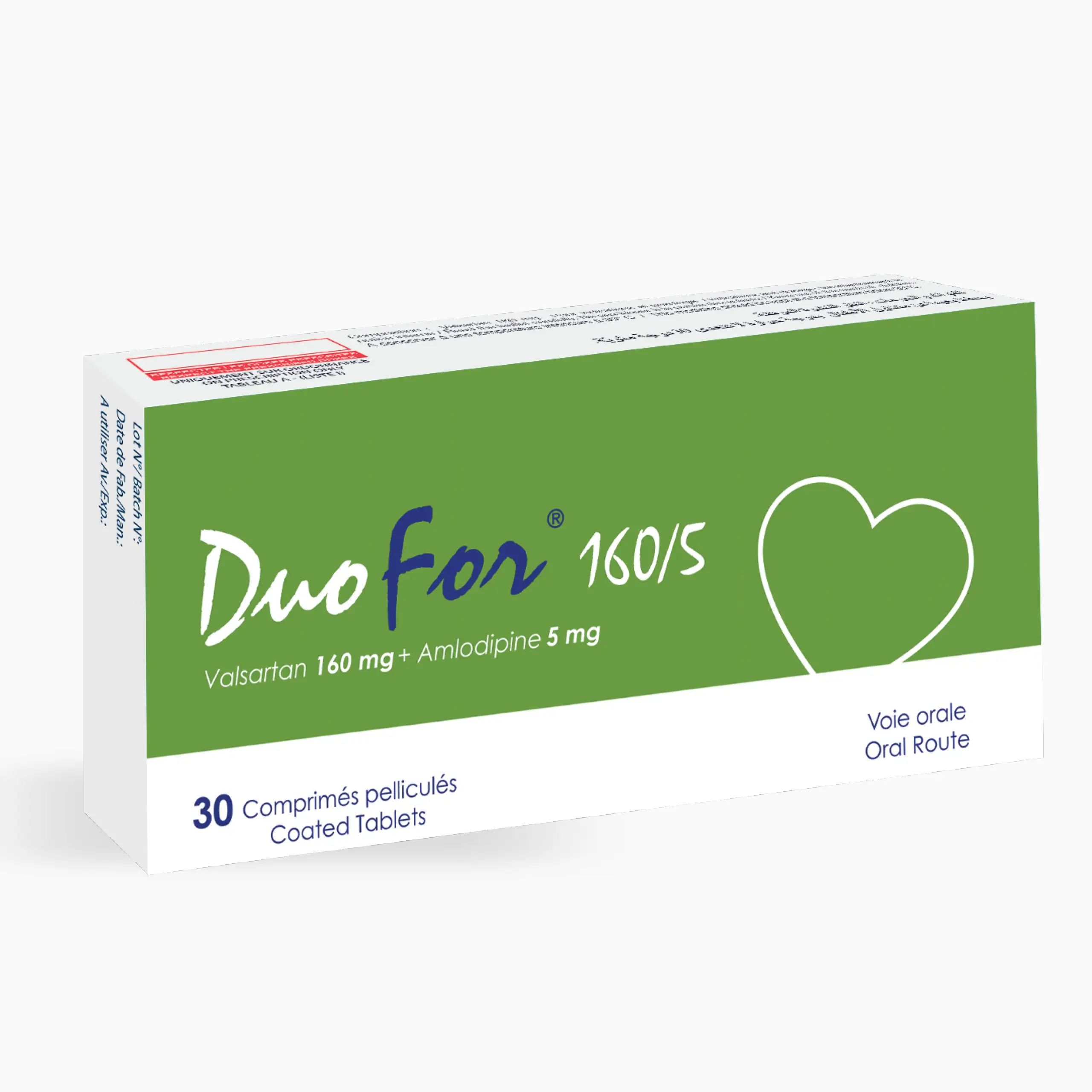 DUOFOR 160/5 MG BOX OF 30
